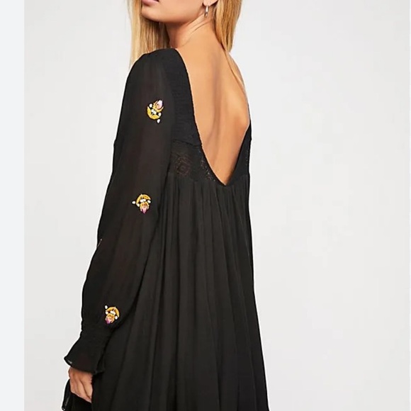 Free People Mohave Embroidered Mini Dress NWT - Picture 2 of 7